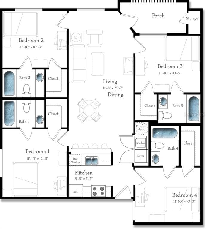 4000 SW 23RD STREET UNIT 6-201 GAINESVILLE, FL 32608